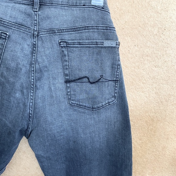 For All Mankind Men's Jeans Light Stone Black Size 36 - Picture 9 of 10